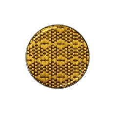 Golden Pattern Fabric Hat Clip Ball Marker (10 Pack) by Sapixe