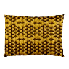 Golden Pattern Fabric Pillow Case by Sapixe