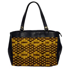 Golden Pattern Fabric Office Handbags by Sapixe