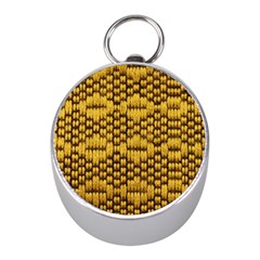 Golden Pattern Fabric Mini Silver Compasses by Sapixe