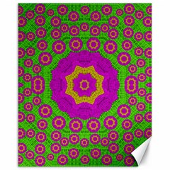 Decorative Festive Bohemic Ornate Style Canvas 16  X 20   by pepitasart