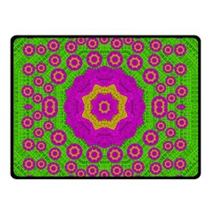 Decorative Festive Bohemic Ornate Style Double Sided Fleece Blanket (small)  by pepitasart