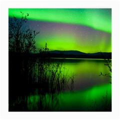 Green Northern Lights Canada Medium Glasses Cloth by Sapixe