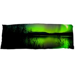 Green Northern Lights Canada Body Pillow Case Dakimakura (two Sides) by Sapixe