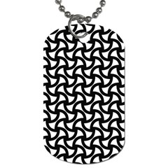 Grid Pattern Background Geometric Dog Tag (one Side) by Sapixe