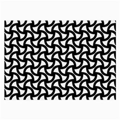 Grid Pattern Background Geometric Large Glasses Cloth (2-side) by Sapixe