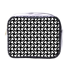 Grid Pattern Background Geometric Mini Toiletries Bags by Sapixe