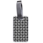 Grid Pattern Background Geometric Luggage Tags (Two Sides) Front