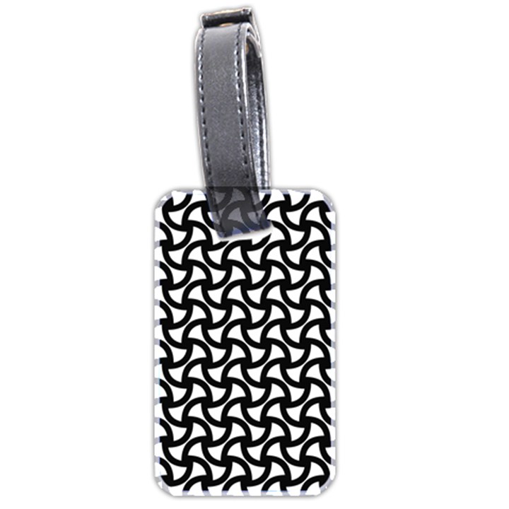 Grid Pattern Background Geometric Luggage Tags (Two Sides)