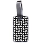 Grid Pattern Background Geometric Luggage Tags (Two Sides) Back