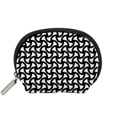 Grid Pattern Background Geometric Accessory Pouches (small) 