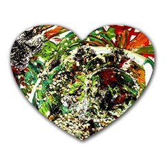 April   Birds Of Paradise 5 Heart Mousepads by bestdesignintheworld