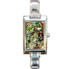 April   Birds Of Paradise 5 Rectangle Italian Charm Watch by bestdesignintheworld