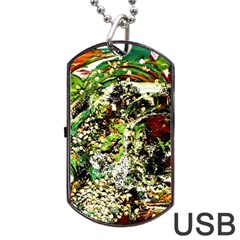 April   Birds Of Paradise 5 Dog Tag Usb Flash (one Side) by bestdesignintheworld