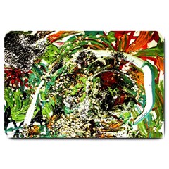 April   Birds Of Paradise 5 Large Doormat  by bestdesignintheworld