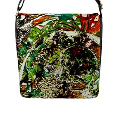 April   Birds Of Paradise 5 Flap Messenger Bag (l)  by bestdesignintheworld