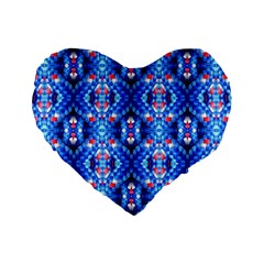 Artwork By Patrick-colorful-27 Standard 16  Premium Heart Shape Cushions by ArtworkByPatrick