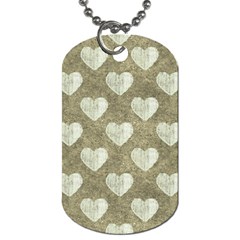 Hearts Motif Pattern Dog Tag (two Sides) by dflcprints