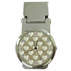 Hearts Motif Pattern Money Clip Watches by dflcprints