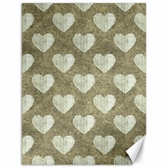 Hearts Motif Pattern Canvas 12  X 16   by dflcprints