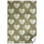 Hearts Motif Pattern Canvas 12  x 18   11.88 x17.36  Canvas - 1