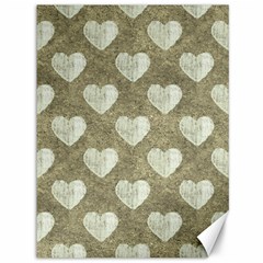 Hearts Motif Pattern Canvas 36  X 48   by dflcprints