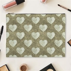 Hearts Motif Pattern Cosmetic Bag (xl) by dflcprints