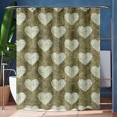 Hearts Motif Pattern Shower Curtain 60  X 72  (medium)  by dflcprints