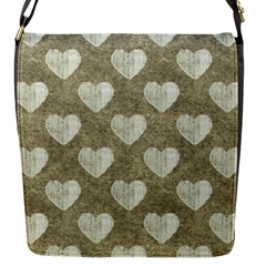 Hearts Motif Pattern Flap Messenger Bag (s) by dflcprints