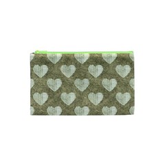 Hearts Motif Pattern Cosmetic Bag (xs) by dflcprints