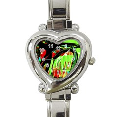 Quiet Place Heart Italian Charm Watch by bestdesignintheworld