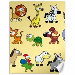 Group Of Animals Graphic Canvas 18  X 24   by Sapixe