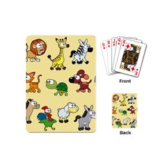 Group Of Animals Graphic Playing Cards (mini)  by Sapixe