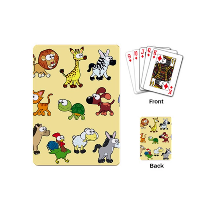 Group Of Animals Graphic Playing Cards (Mini) 