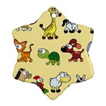 Group Of Animals Graphic Ornament (Snowflake) Front