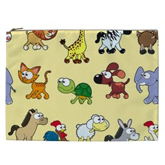 Group Of Animals Graphic Cosmetic Bag (xxl)  by Sapixe