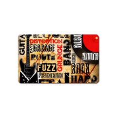 Guitar Typography Magnet (name Card) by Sapixe