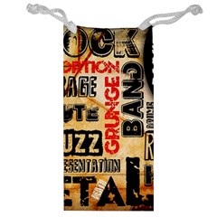 Guitar Typography Jewelry Bag by Sapixe