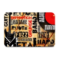 Guitar Typography Plate Mats by Sapixe