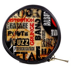 Guitar Typography Mini Makeup Bags by Sapixe