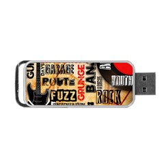 Guitar Typography Portable Usb Flash (one Side) by Sapixe