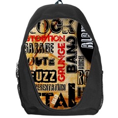 Guitar Typography Backpack Bag