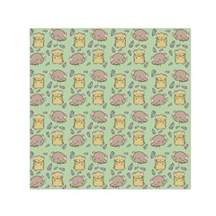 Hamster Pattern Small Satin Scarf (square) by Sapixe