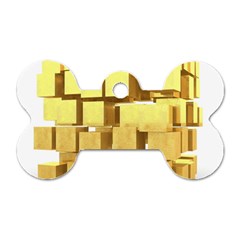 Gold Bars Feingold Bank Dog Tag Bone (two Sides) by Sapixe