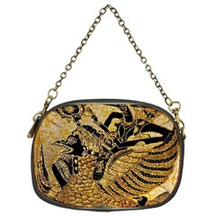 Golden Colorful The Beautiful Of Art Indonesian Batik Pattern Chain Purses (one Side)  by Sapixe