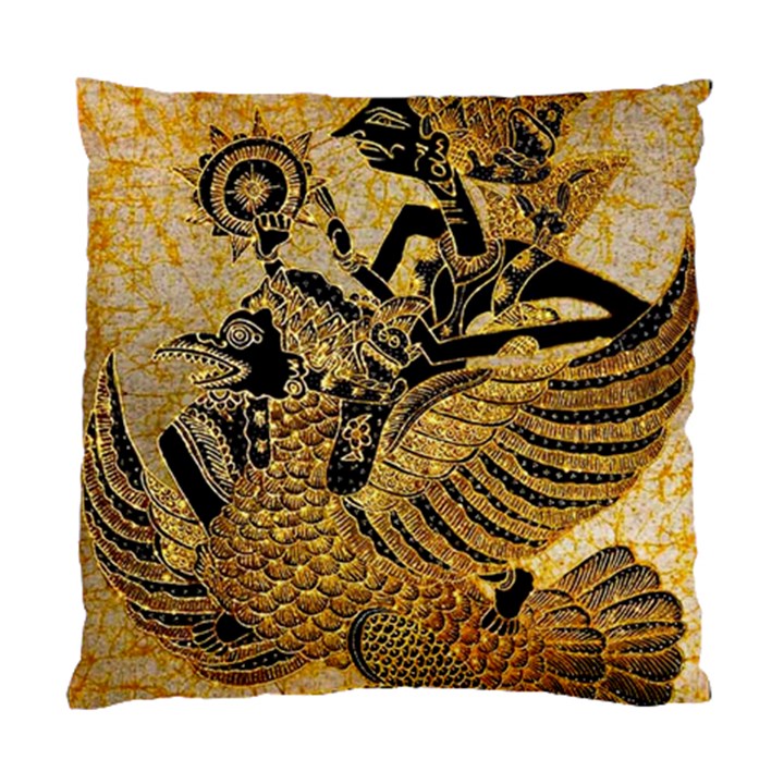 Golden Colorful The Beautiful Of Art Indonesian Batik Pattern Standard Cushion Case (Two Sides)