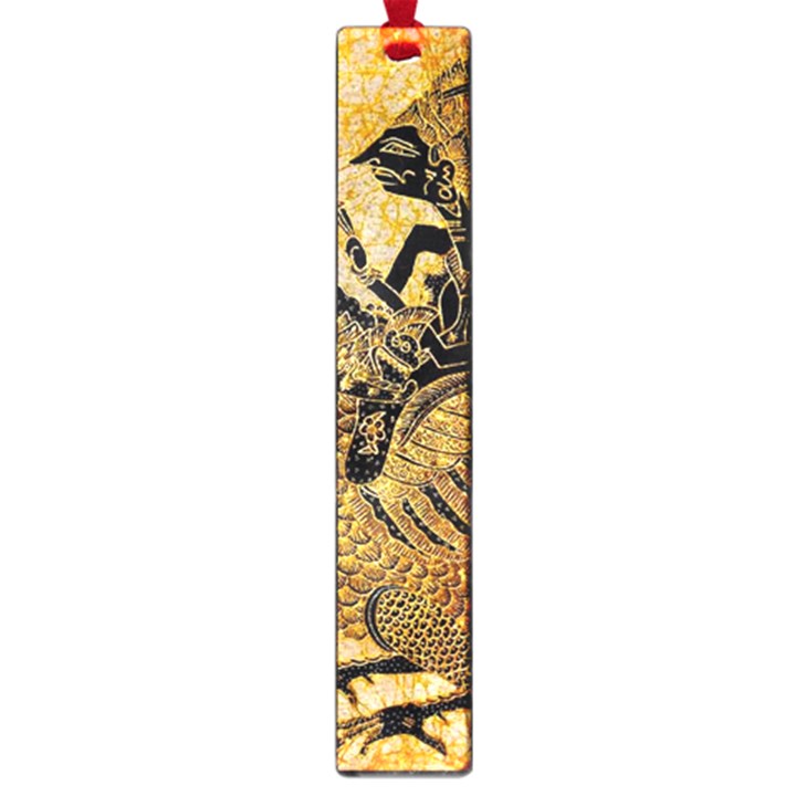 Golden Colorful The Beautiful Of Art Indonesian Batik Pattern Large Book Marks