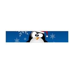 Happy Holidays Christmas Card With Penguin Flano Scarf (mini) by Sapixe