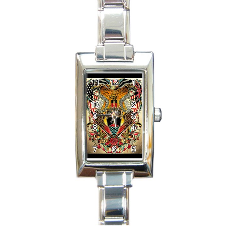 Hail Fine Art Print Rectangle Italian Charm Watch