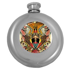 Hail Fine Art Print Round Hip Flask (5 Oz) by Sapixe